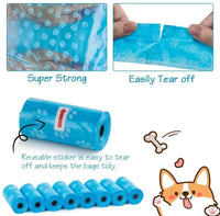 Pet Poop Bag Solid Color Printed Pet Garbage Bag Clean Poop Bag Dog Walking Portable Poop Bag for Dogs Litter and Housewife Bags