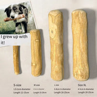 Natural Coffee Wood Dog Chew Toys Long Lasting Chewable Stick Dogs Supplies Stress Relief Chew Stick Pet Molar Toy for Dog Puppy
